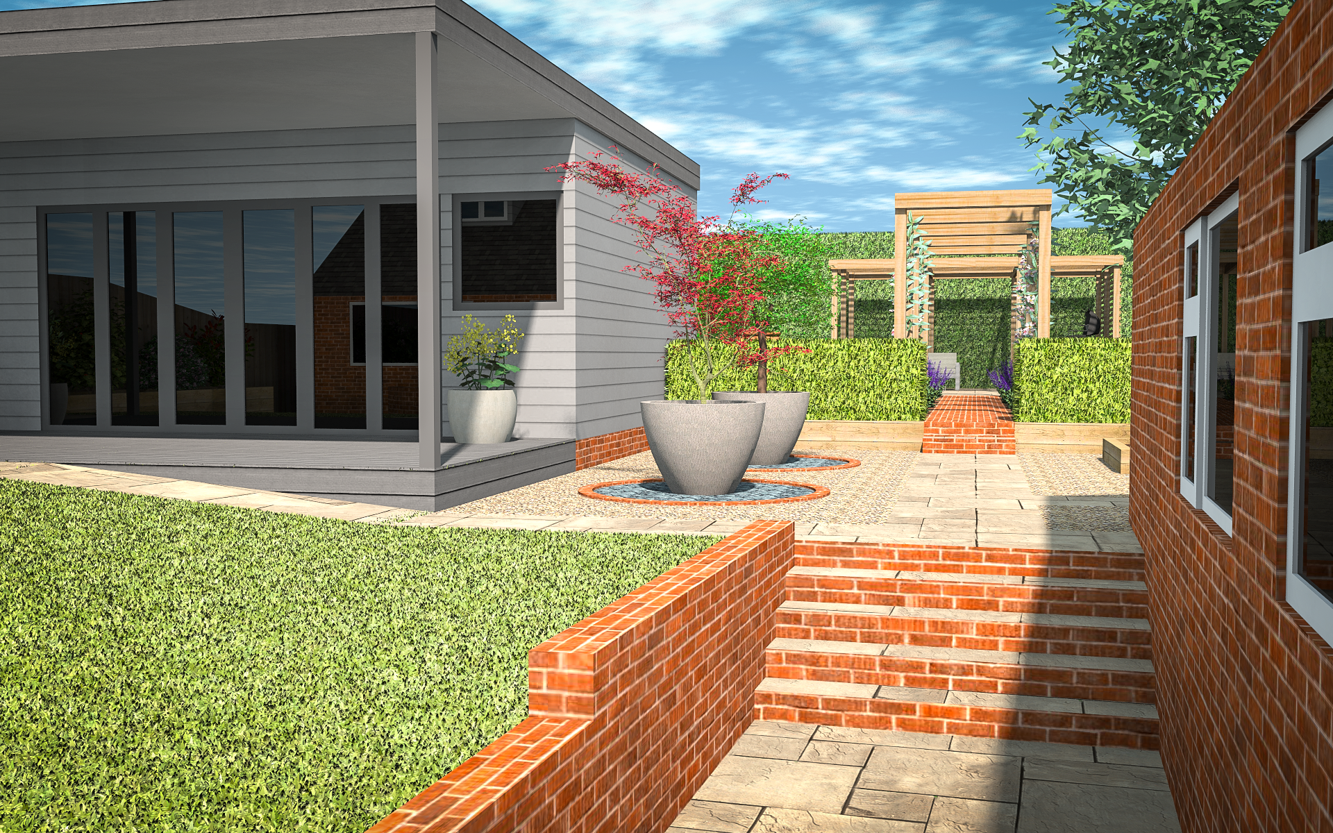 3D CAD Garden Design By Precision Landscape