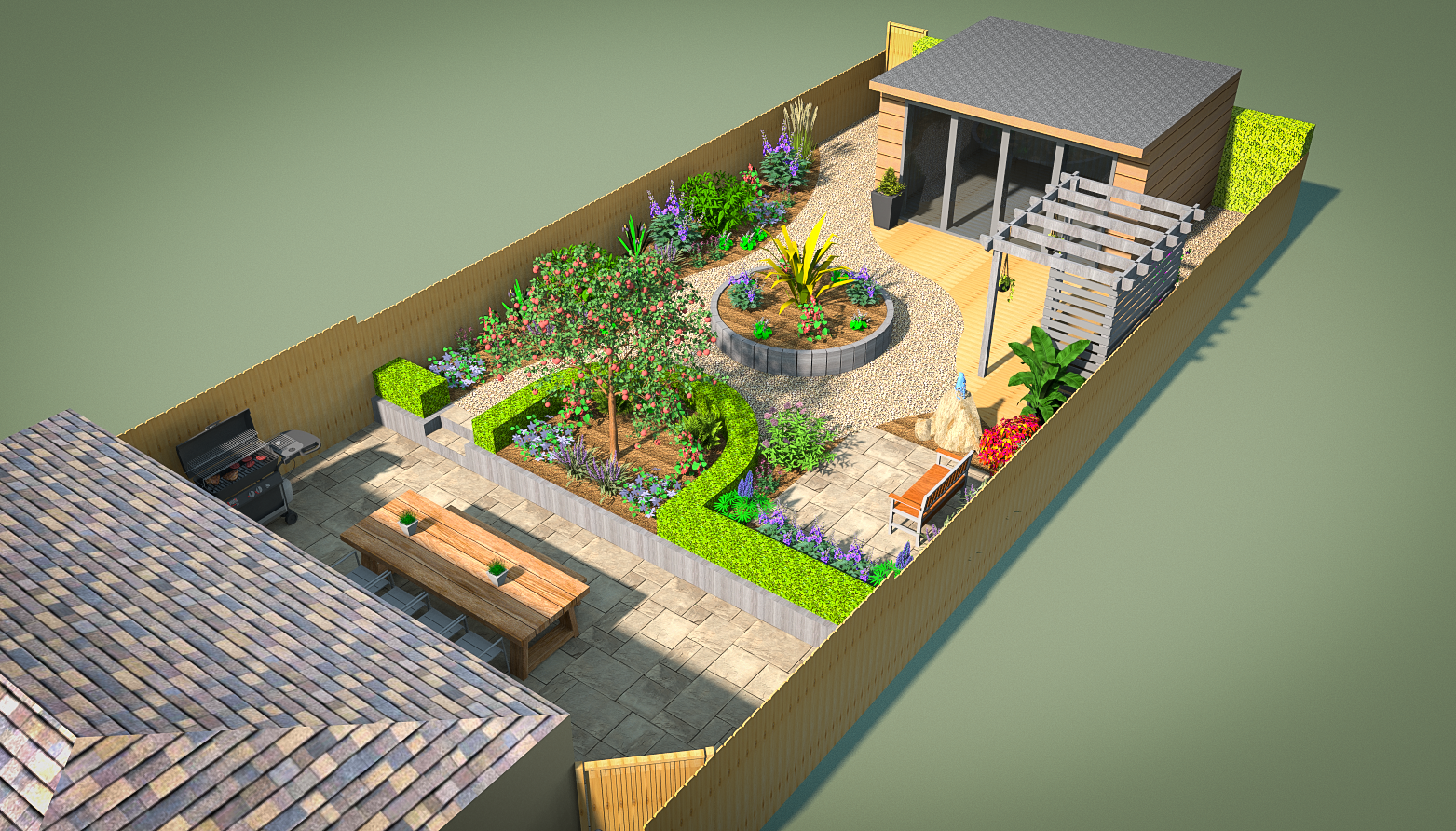 3D CAD Garden Design By Precision Landscape