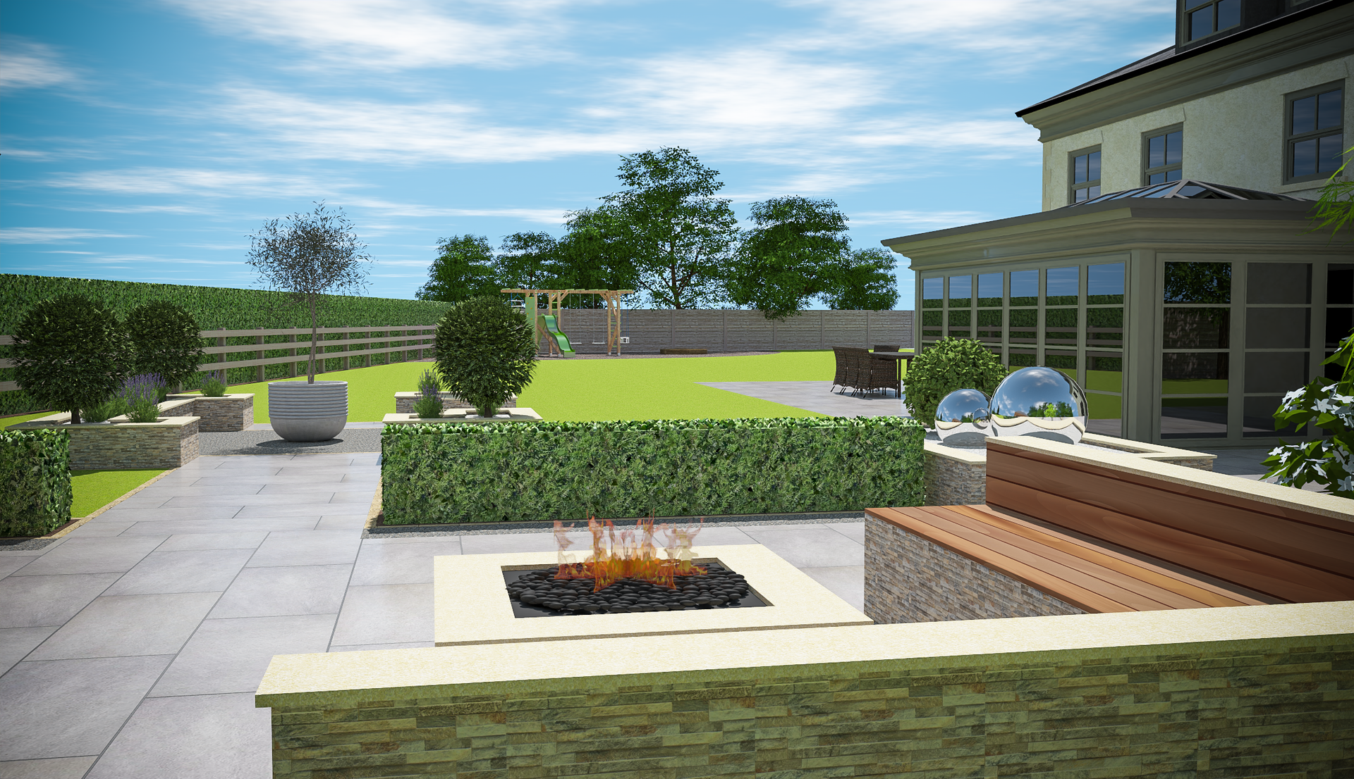 3D CAD Garden Design By Precision Landscape
