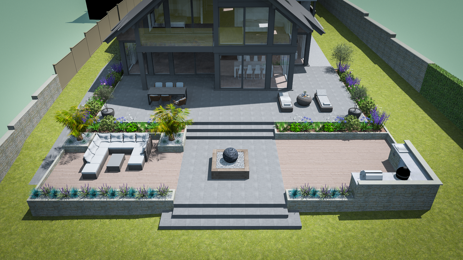 3D CAD Garden Design By Precision Landscape