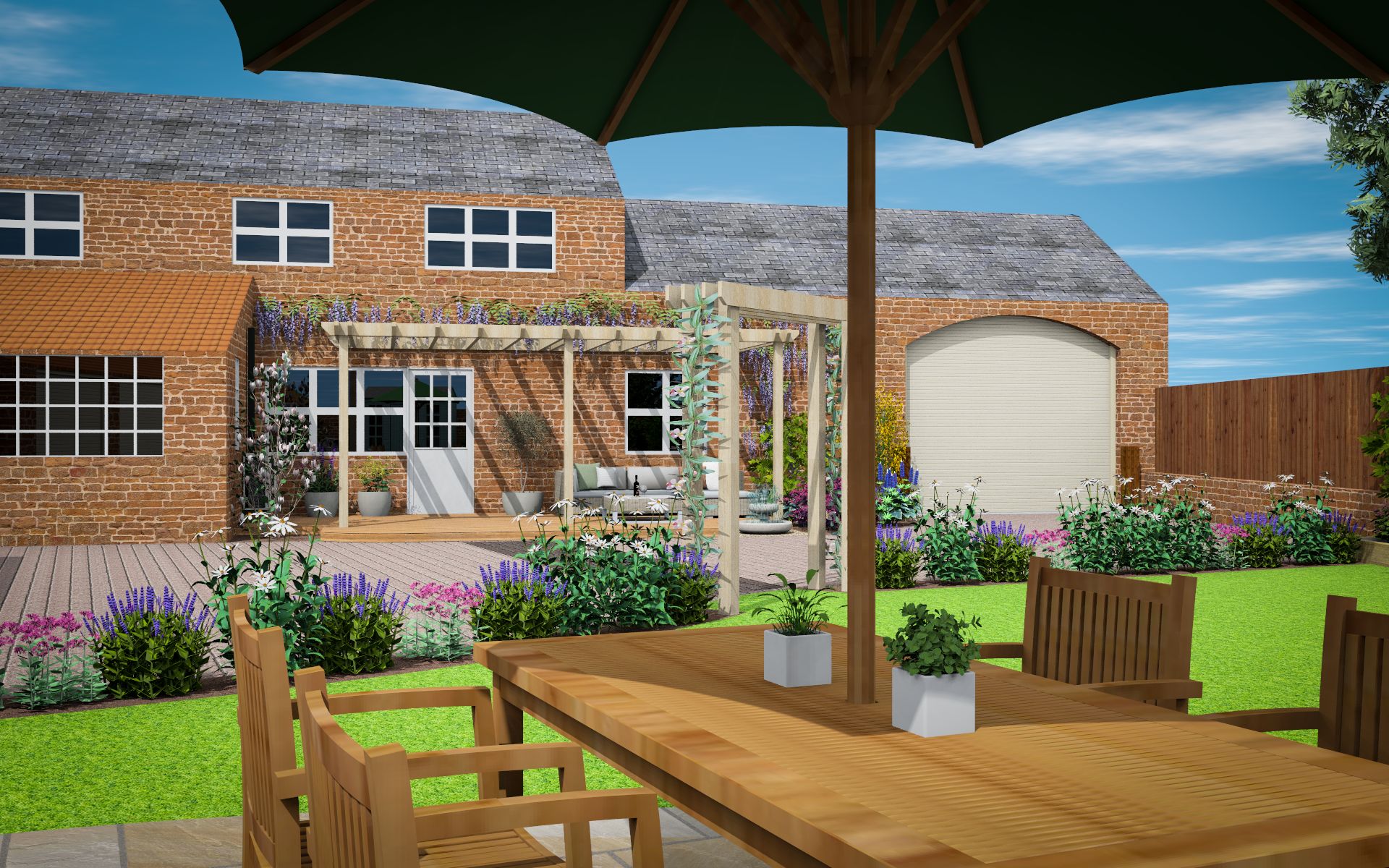 3D CAD Garden Design By Precision Landscape
