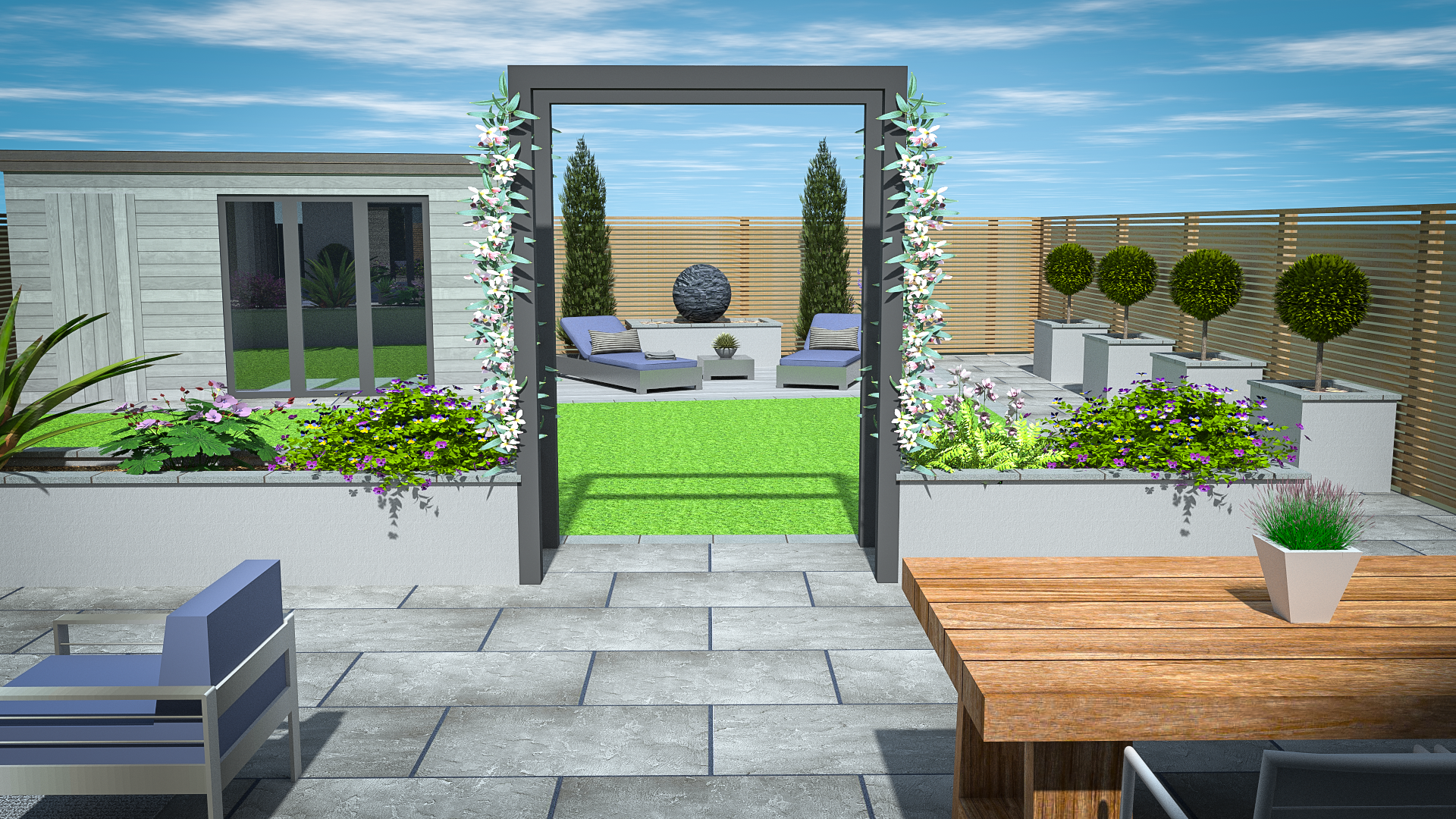 3D CAD Garden Design By Precision Landscape