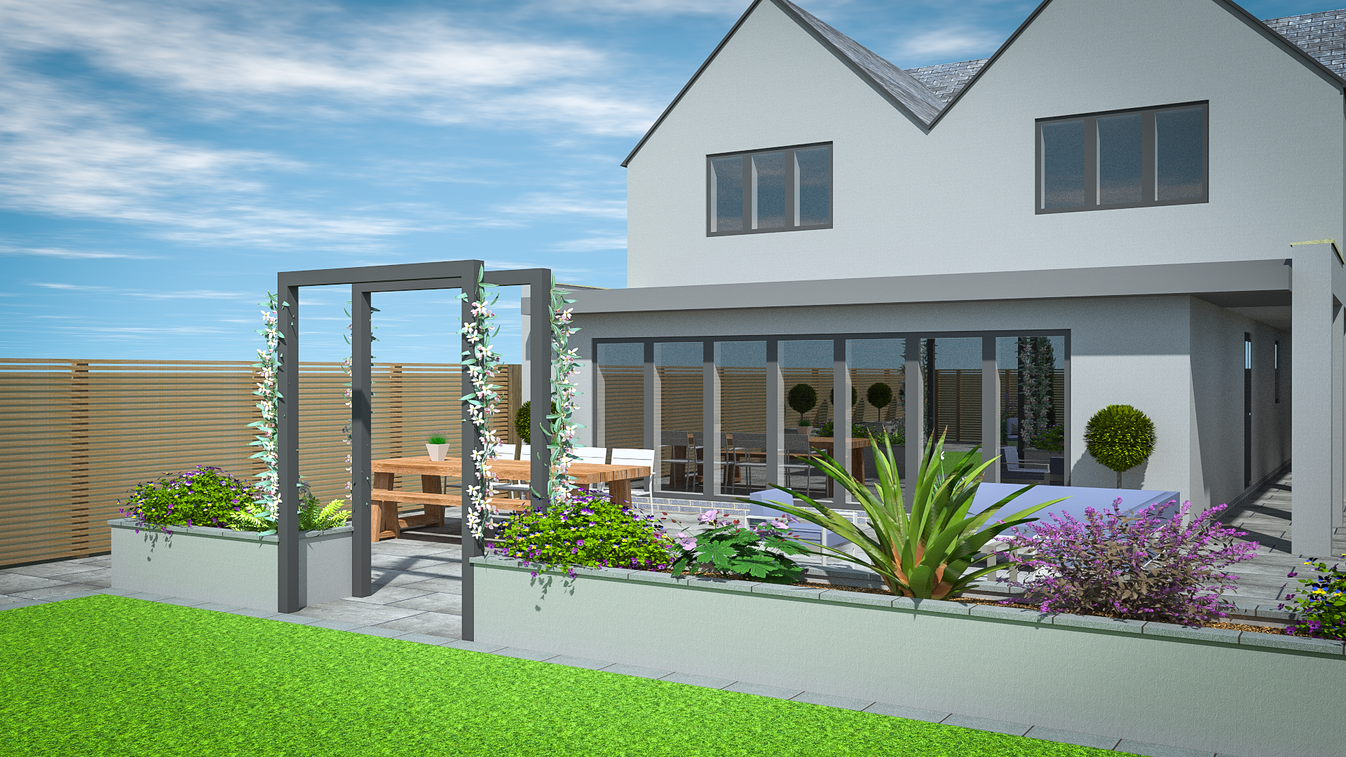 3D CAD Garden Design By Precision Landscape