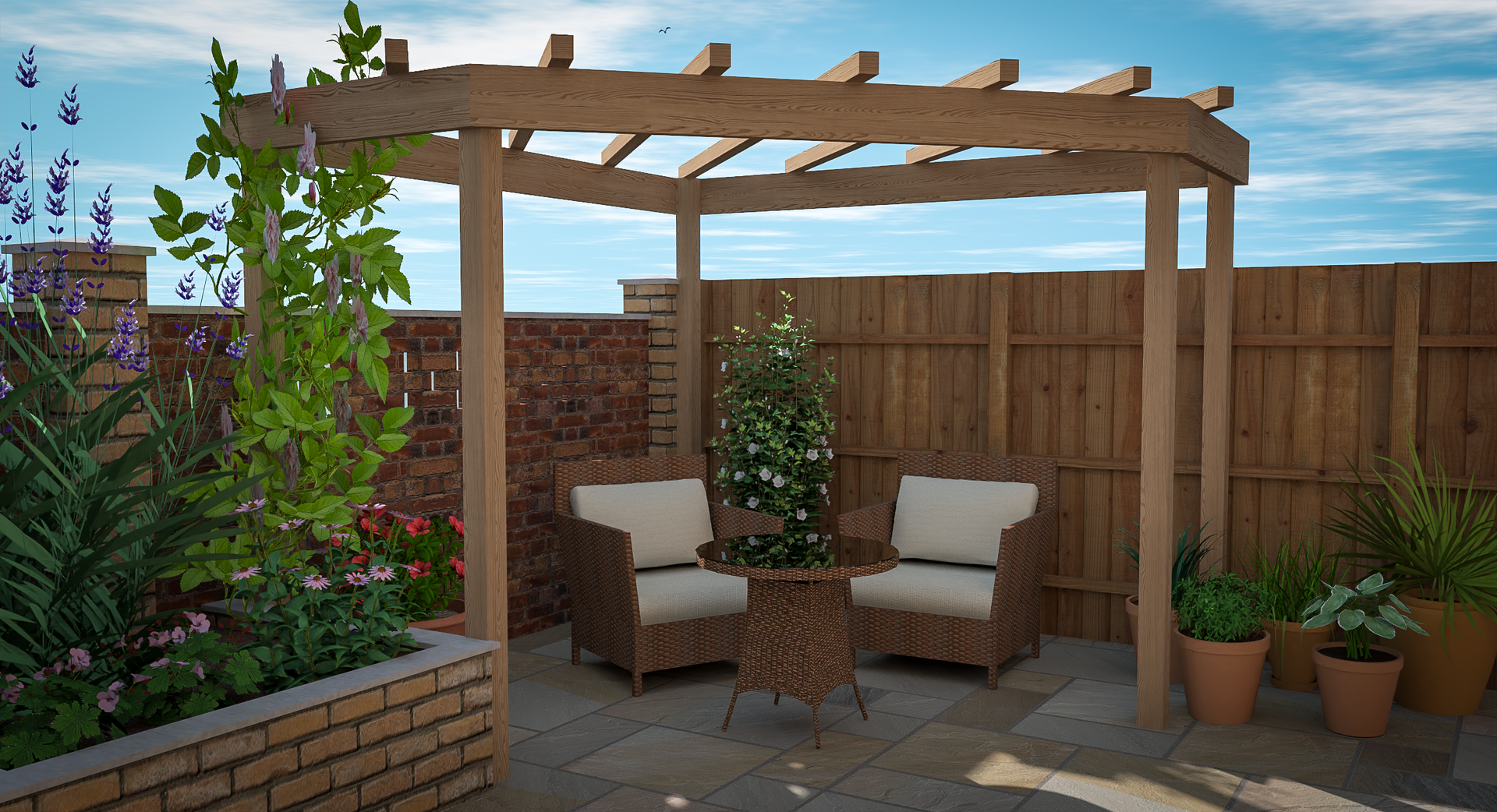 3D CAD Garden Design By Precision Landscape