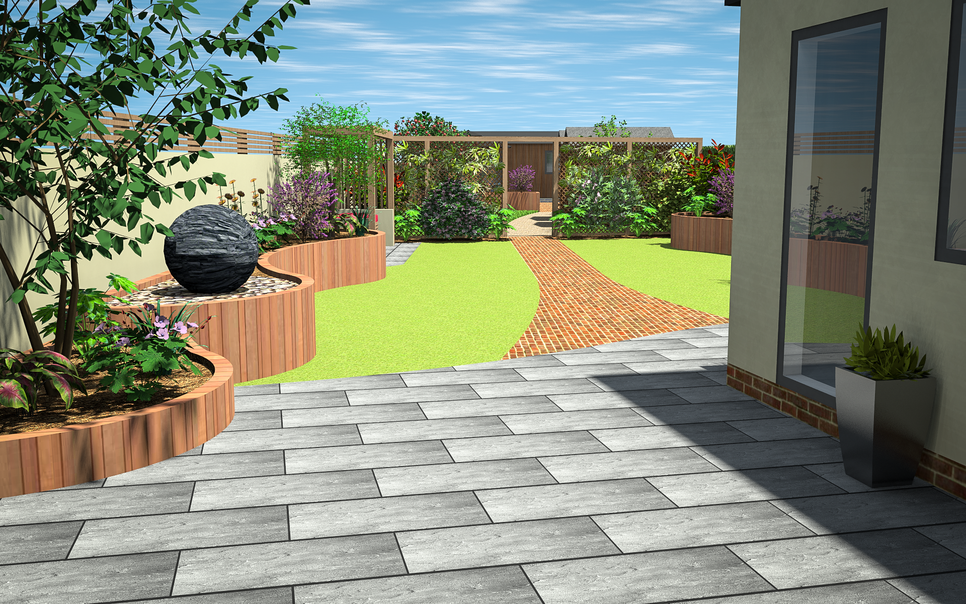 3D CAD Garden Design By Precision Landscape