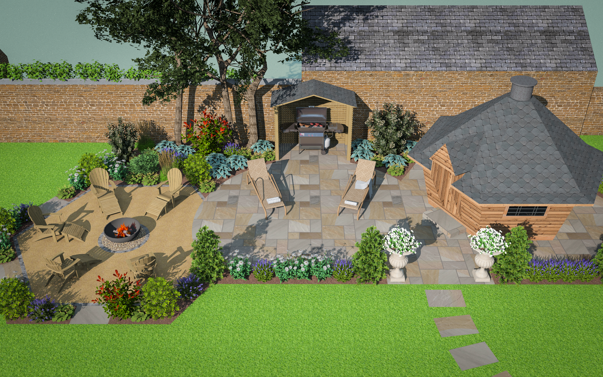 3D CAD Garden Design By Precision Landscape