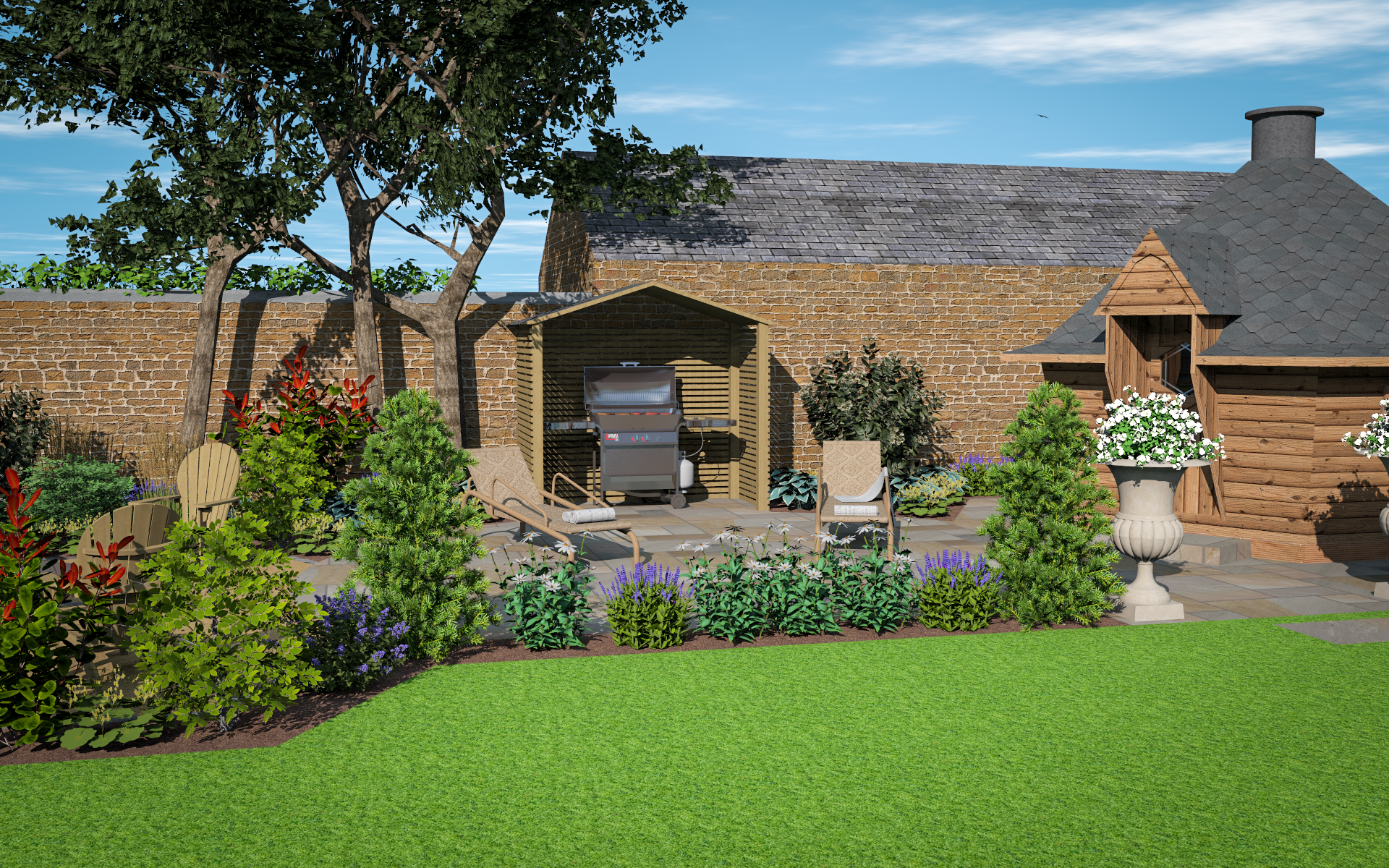 3D CAD Garden Design By Precision Landscape