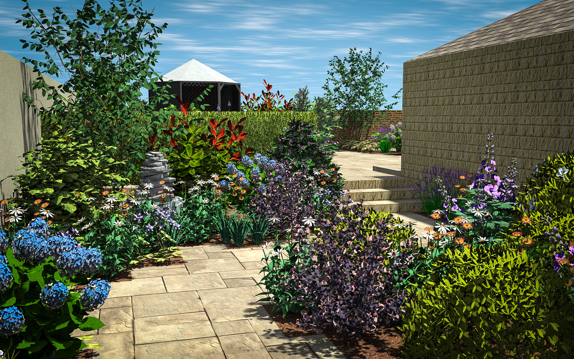 3D CAD Garden Design By Precision Landscape