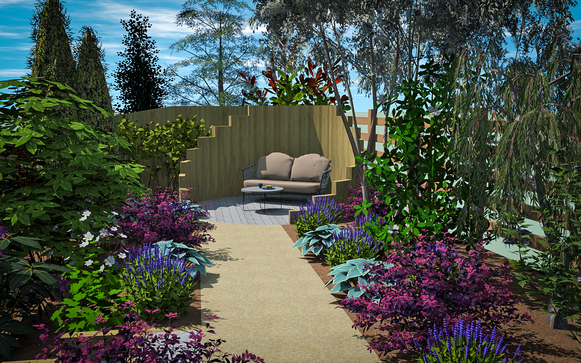 3D CAD Garden Design By Precision Landscape