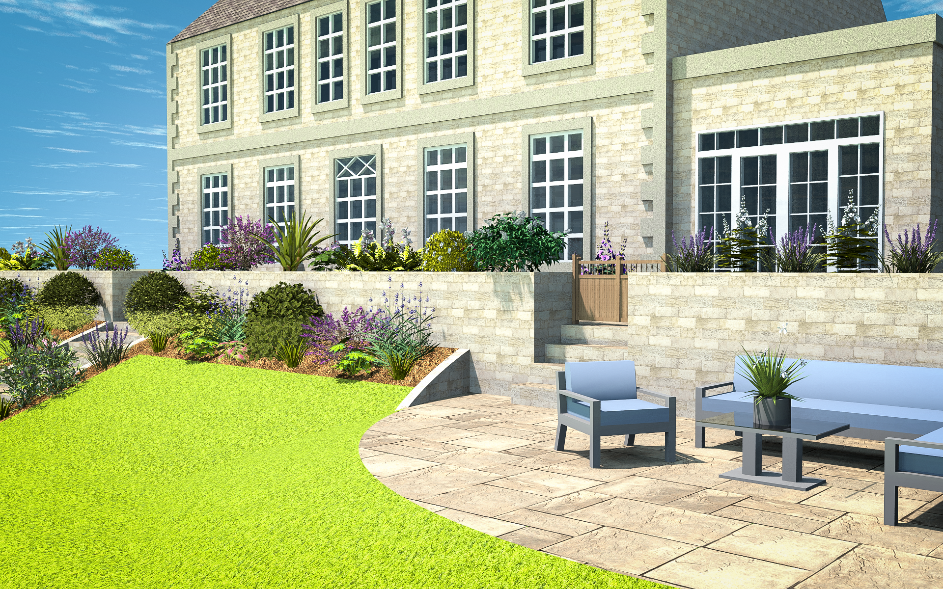 3D CAD Garden Design By Precision Landscape