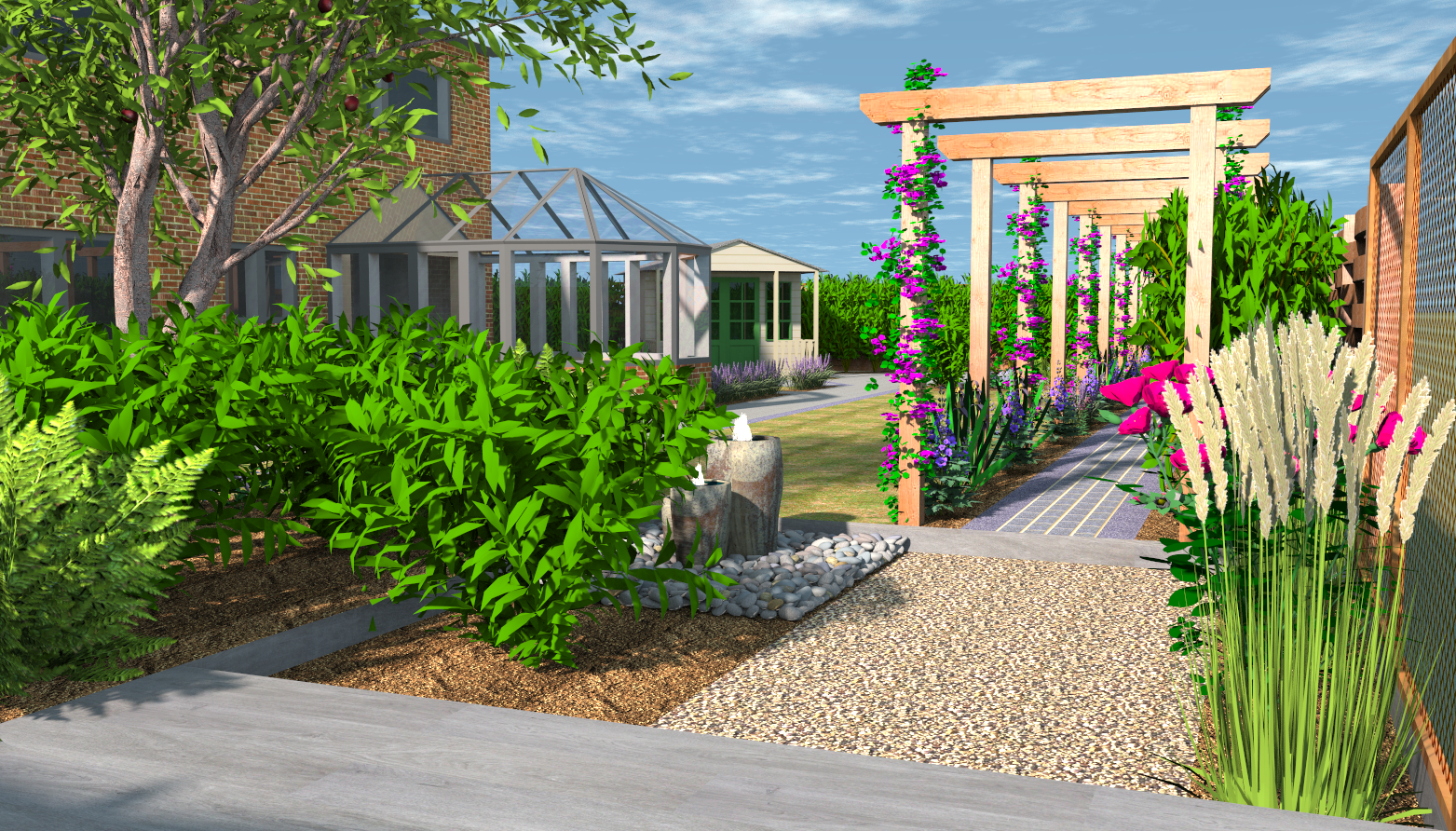 3D CAD Garden Design By Precision Landscape
