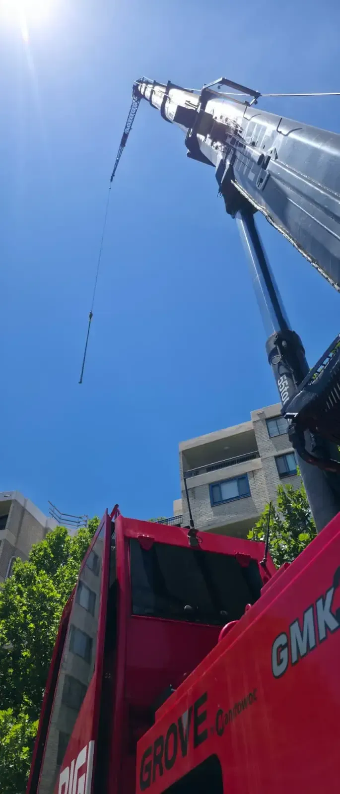 Biglift Cranes compact mobile crane solving tight access lifting in Sydney