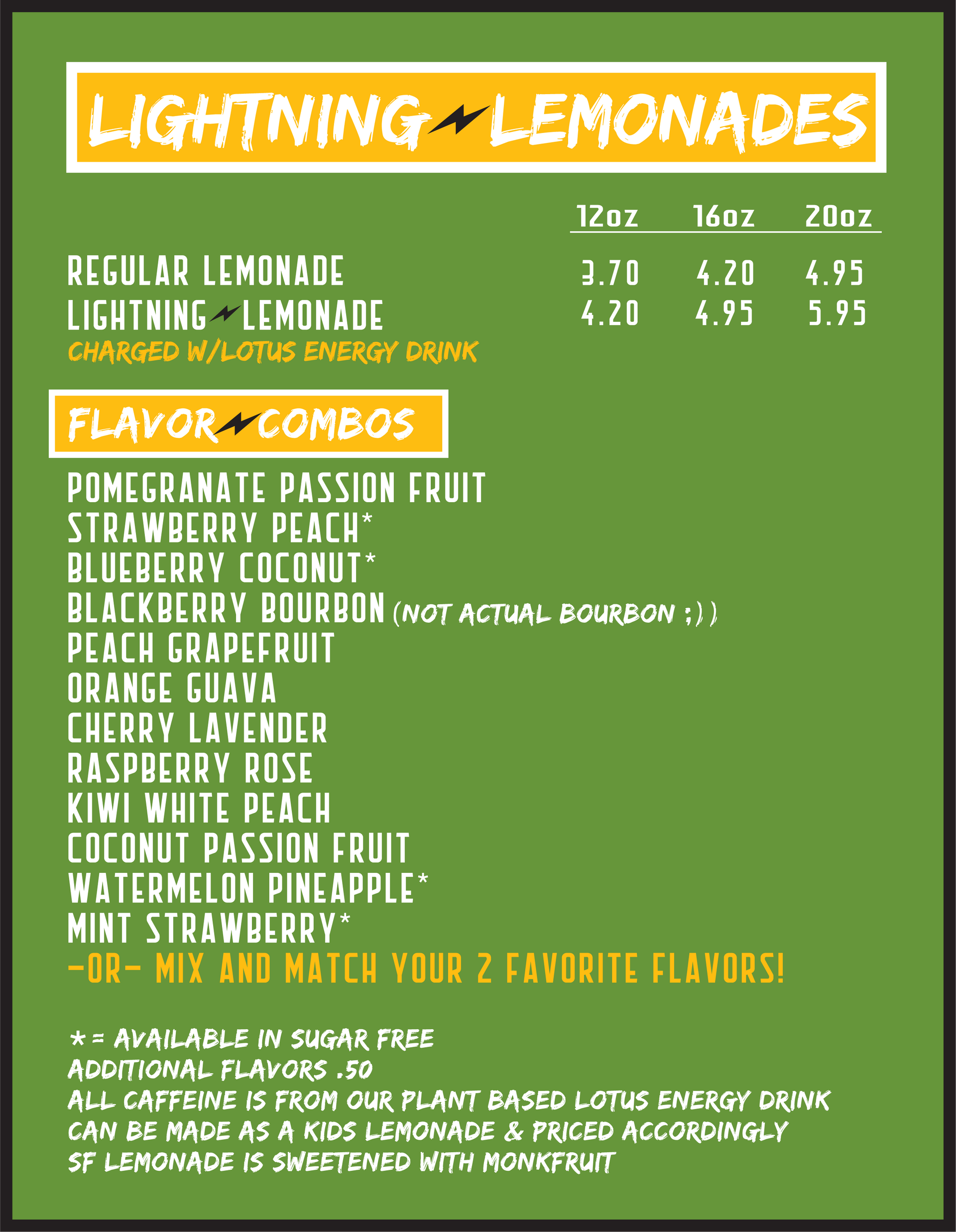 Outsider Coffee Lightning Lemonades