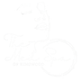 Coloring-book style outline of a boy with a bicycle, with “OH BENEWOO” text near the bottom.