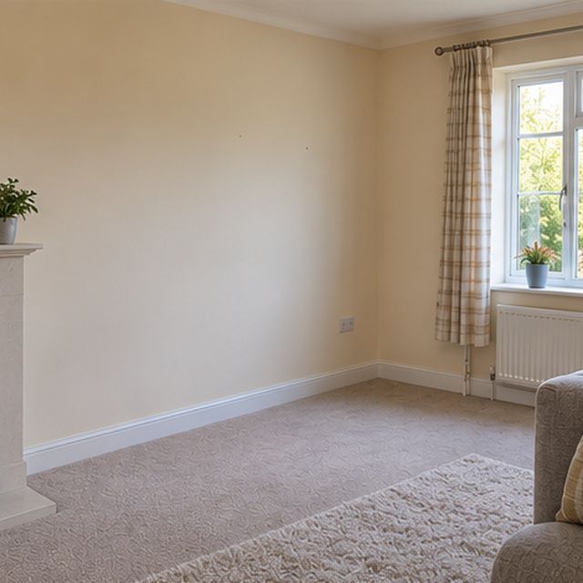 The same room after the furniture has been carried out