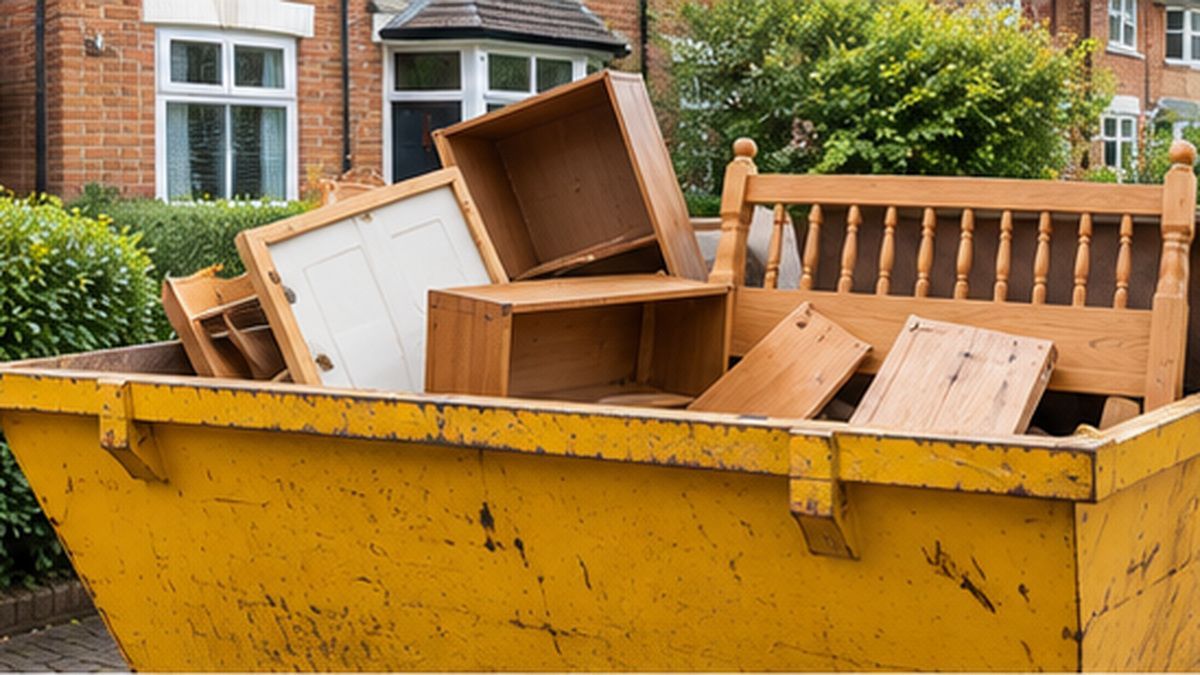 Can furniture go in a skip?