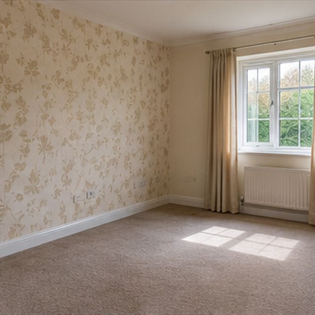 The same room after the furniture has been carried out
