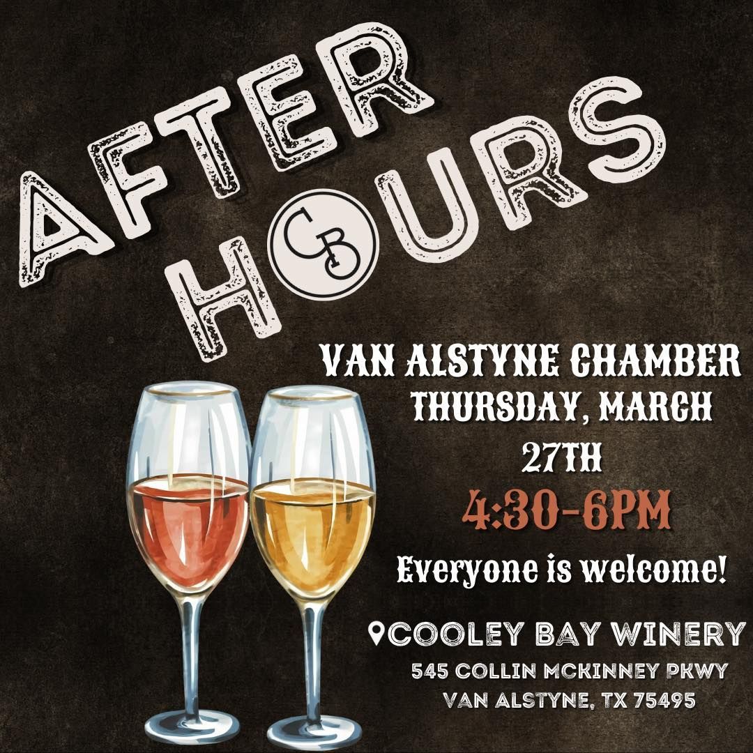 Promotional graphic for a Van Alstyne Chamber 