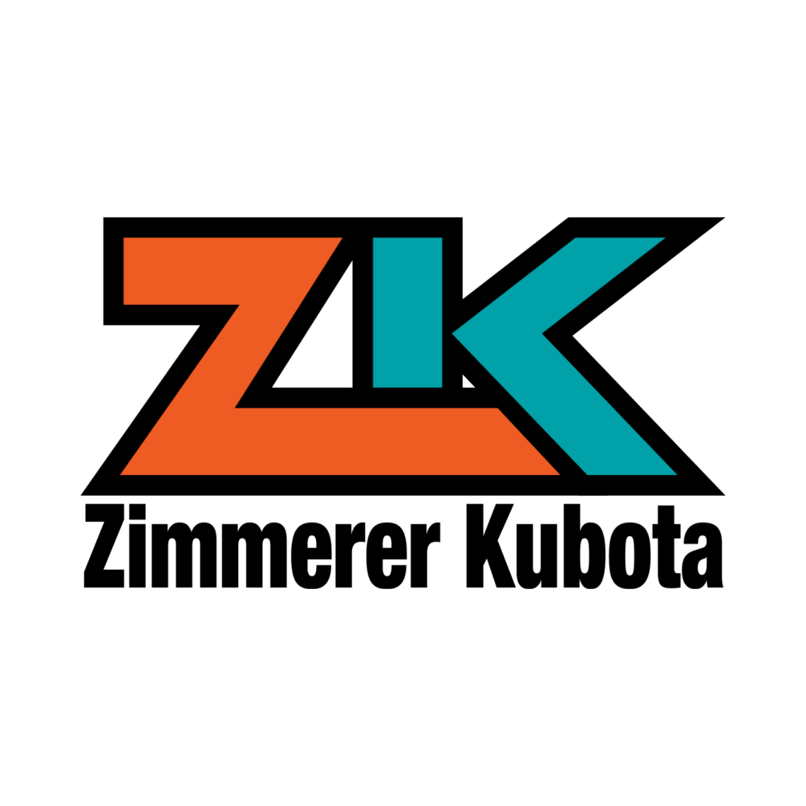 Logo for Zimmerer Kubota, featuring stylized 
