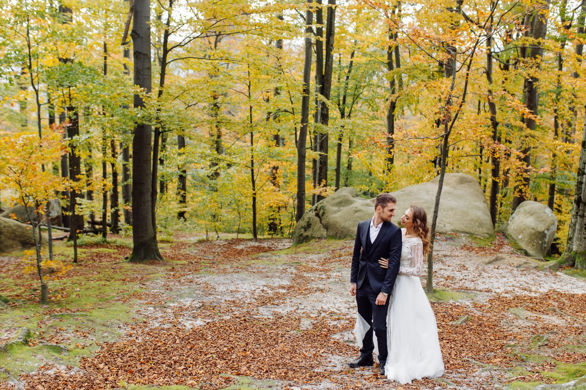 Wedding Photo Shoot At Forest - Atlanta, GA - Georgia’s Own Motor Escort