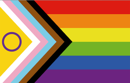 Inclusive LGBTQ+ affirming flag