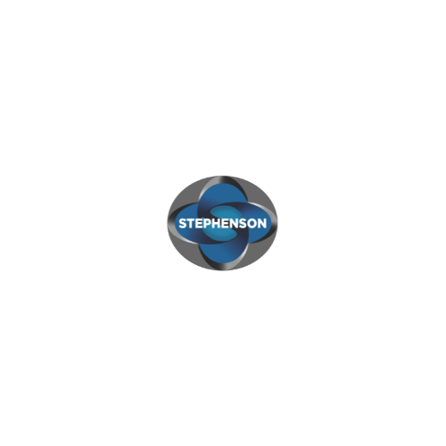 A stephenson logo on a white background