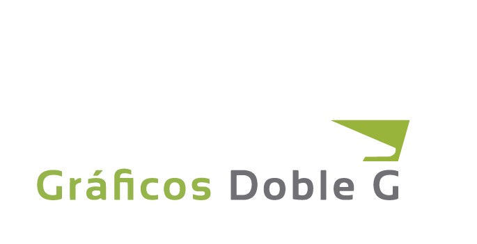 Un logotipo verde y blanco para gráficos doble g.