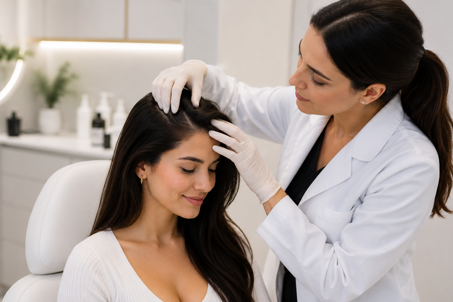 Two Back Views of Short Brown Hair — A9 Skin and Hair Clinic In Westmead, NSW