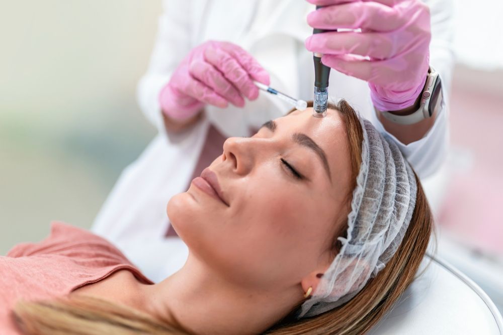 Cosmetic Injection Being Administered — A9 Skin and Hair Clinic In Westmead, NSW
