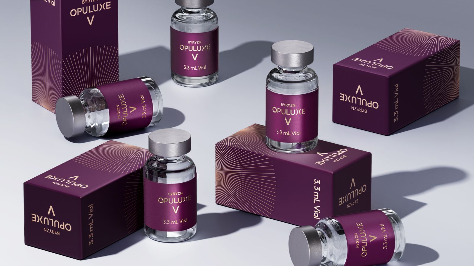 Purple cosmetic bottles and boxes arranged on a white surface — A9 Skin and Hair Clinic In Westmead, NSW