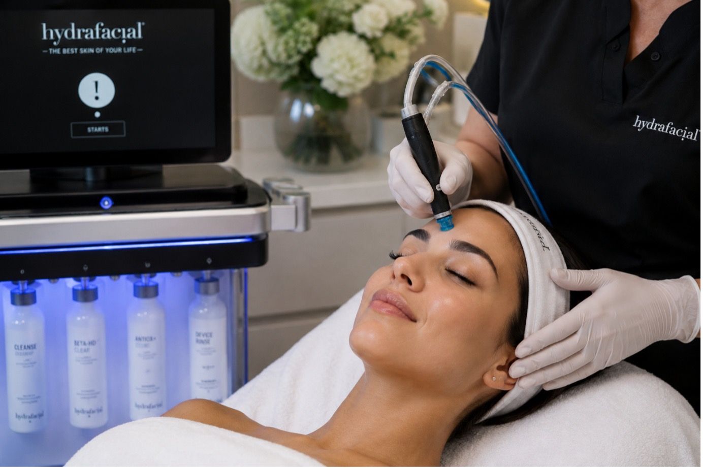 Esthetician Performing a Facial Treatment — A9 Skin and Hair Clinic In Westmead, NSW