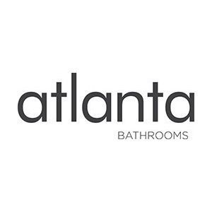 Atlanta Bathrooms logo in black text on a white background