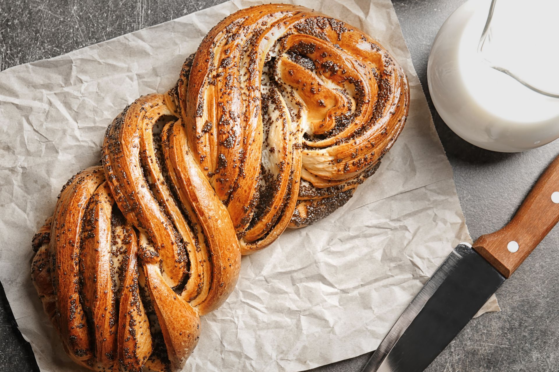 Bread on a table