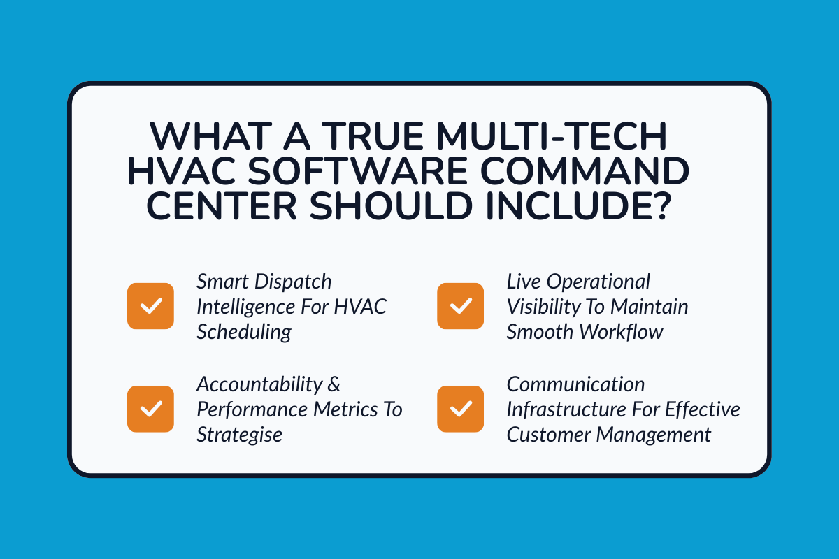What a True Multi-Tech HVAC Software Command Center Should Include?
