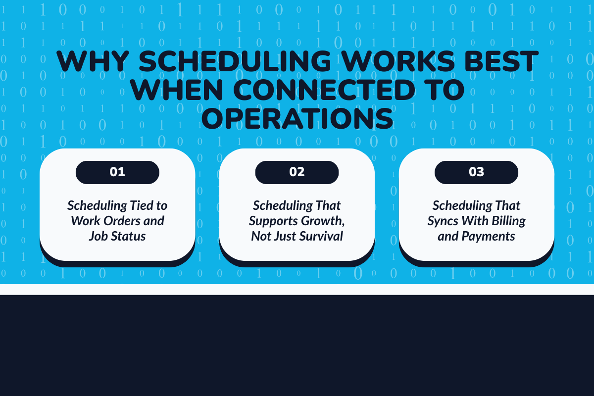 Why Scheduling Works Best When Connected to Operations?

