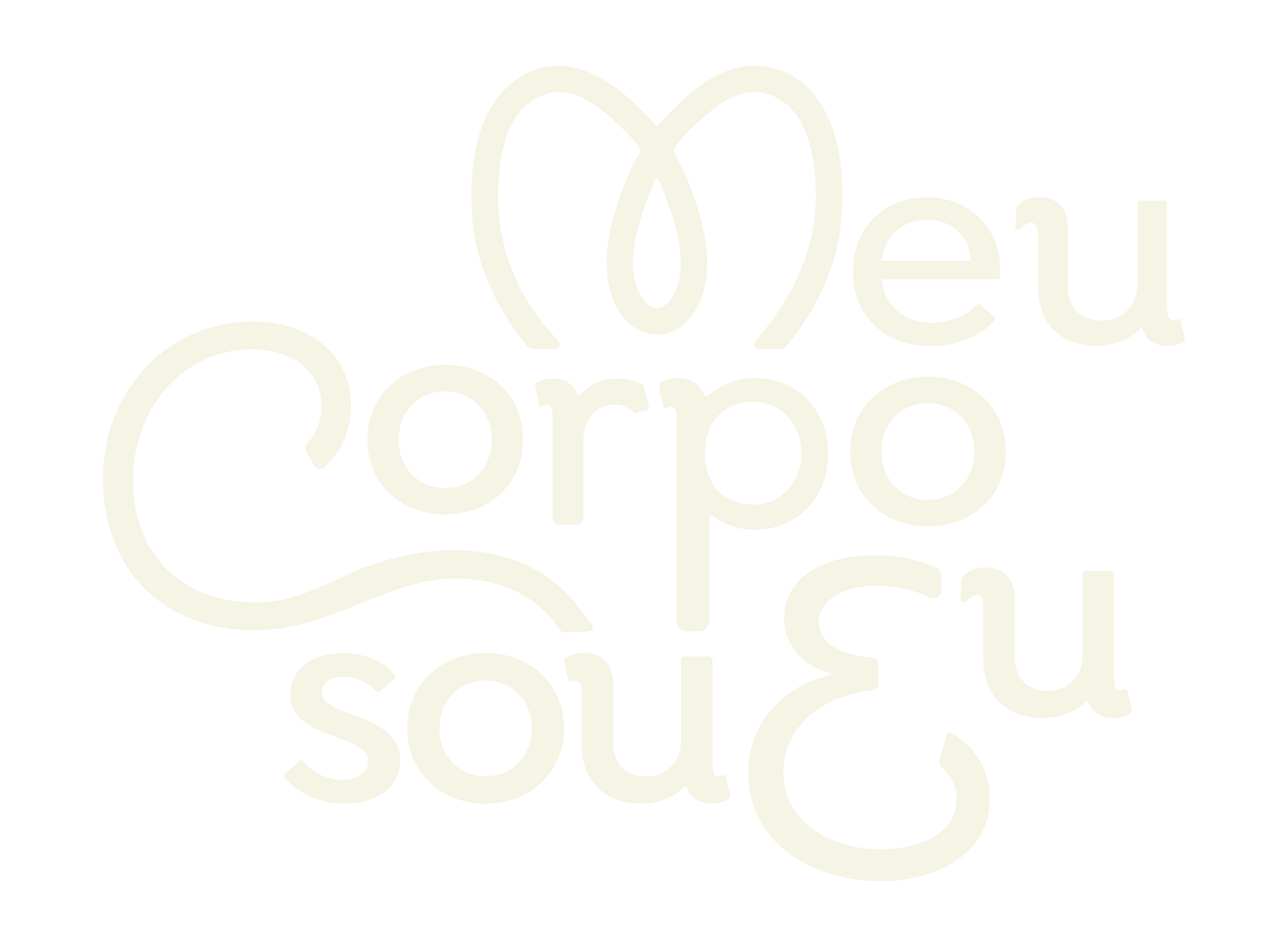 Um fundo branco com as palavras `` meu corpo sou eu '' escritas nele.