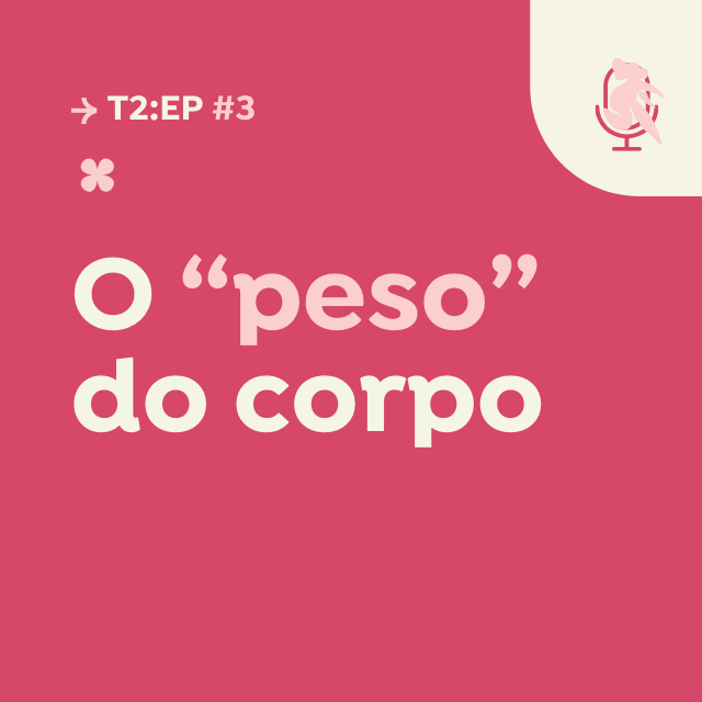 Um fundo rosa com as palavras peso do corpo nele