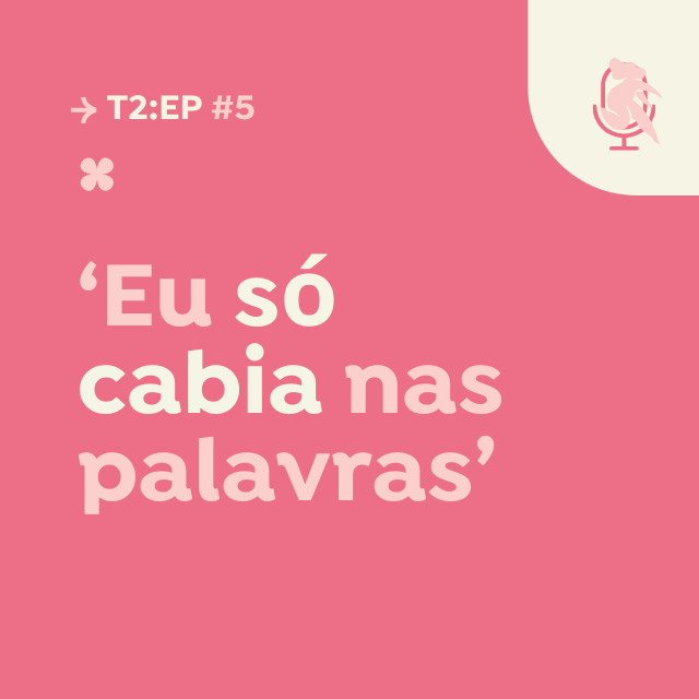A pink sign that says eu so sabia nas palavras