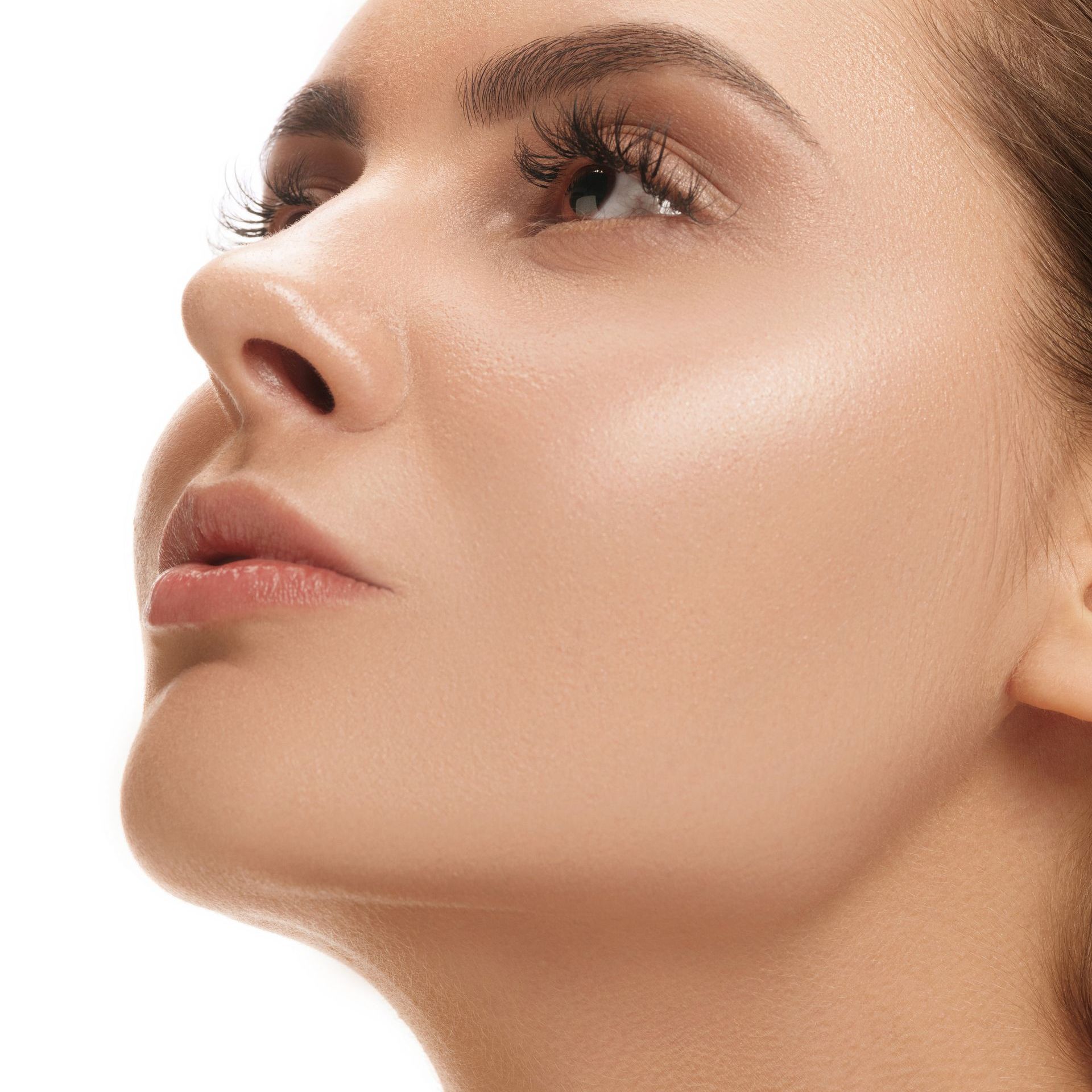 a close up of a woman 's face looking up of ERA Wellness Spa in Georgetown, KY