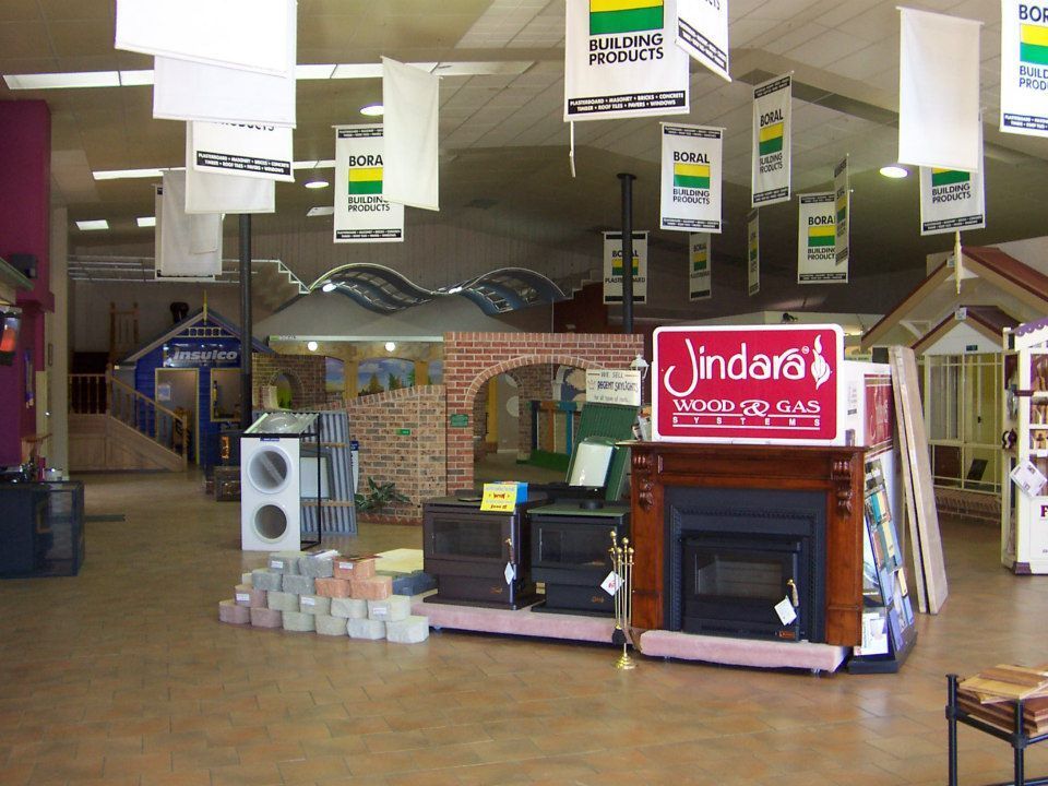 A store with a red sign that says jindara
