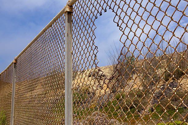 Fence With Hole - Lancaster, CA - Sav-On Fence Co.