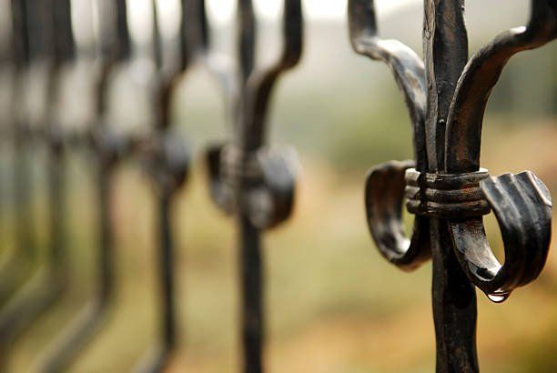 Wrought Iron Fence After Rain - Lancaster, CA - Sav-On Fence Co.