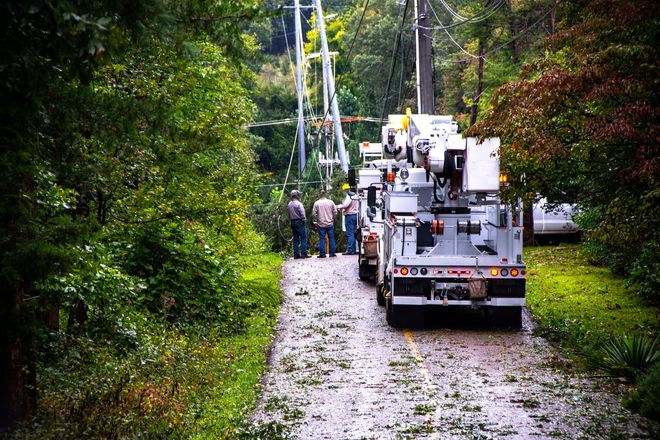 Work Truck Out for Repair — Palatka, FL — Preston Electric Company Work Truck Out for Repair — Palatka, FL — Preston Electric Company