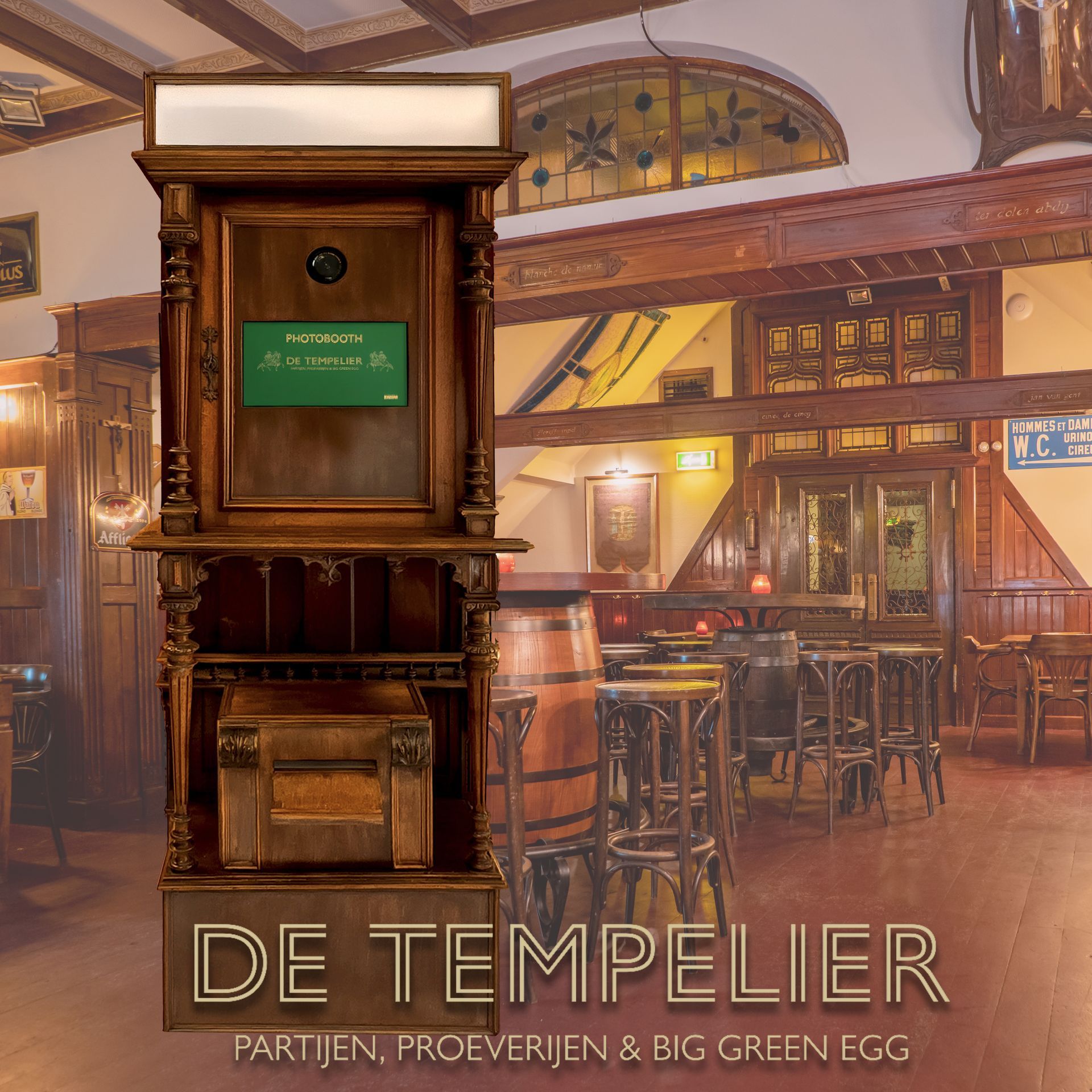 Op maat gemaakte photobooth voor Horeca