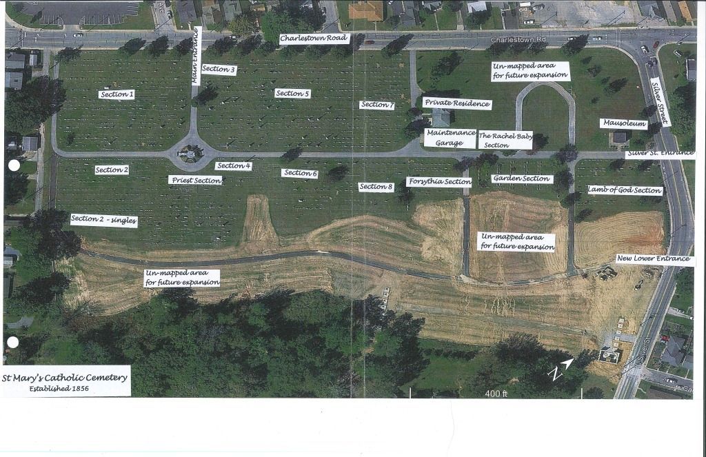 St. Mary's Cemetery Map