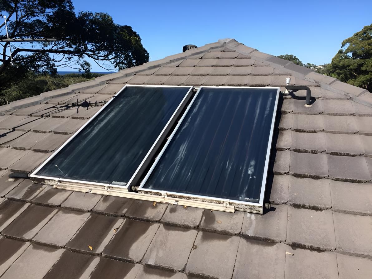 Solar Panel Getting Clean — Hastings Services in Wauchope, NSW