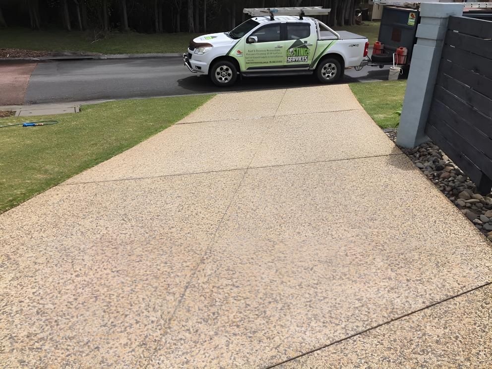 Driveway Being Clean — Hastings Services in Bonny Hills, NSW