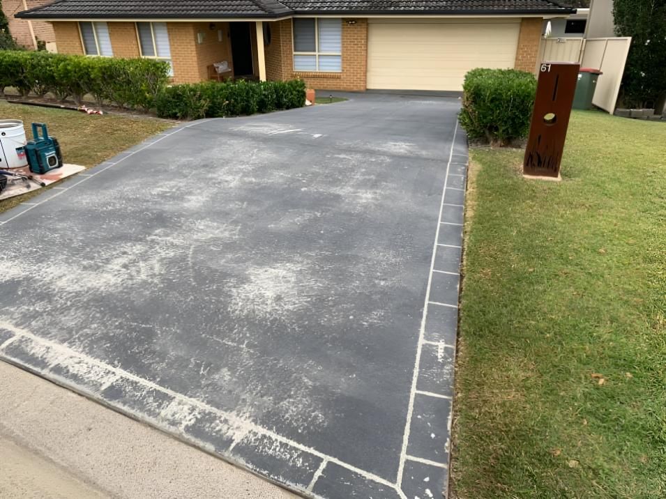 Driveway is Being Clean — Hastings Services in Lake Cathie, NSW