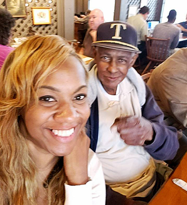 happy caregiver and patient