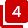 A red icon featuring a large white number 4 centered on two overlapping squares.